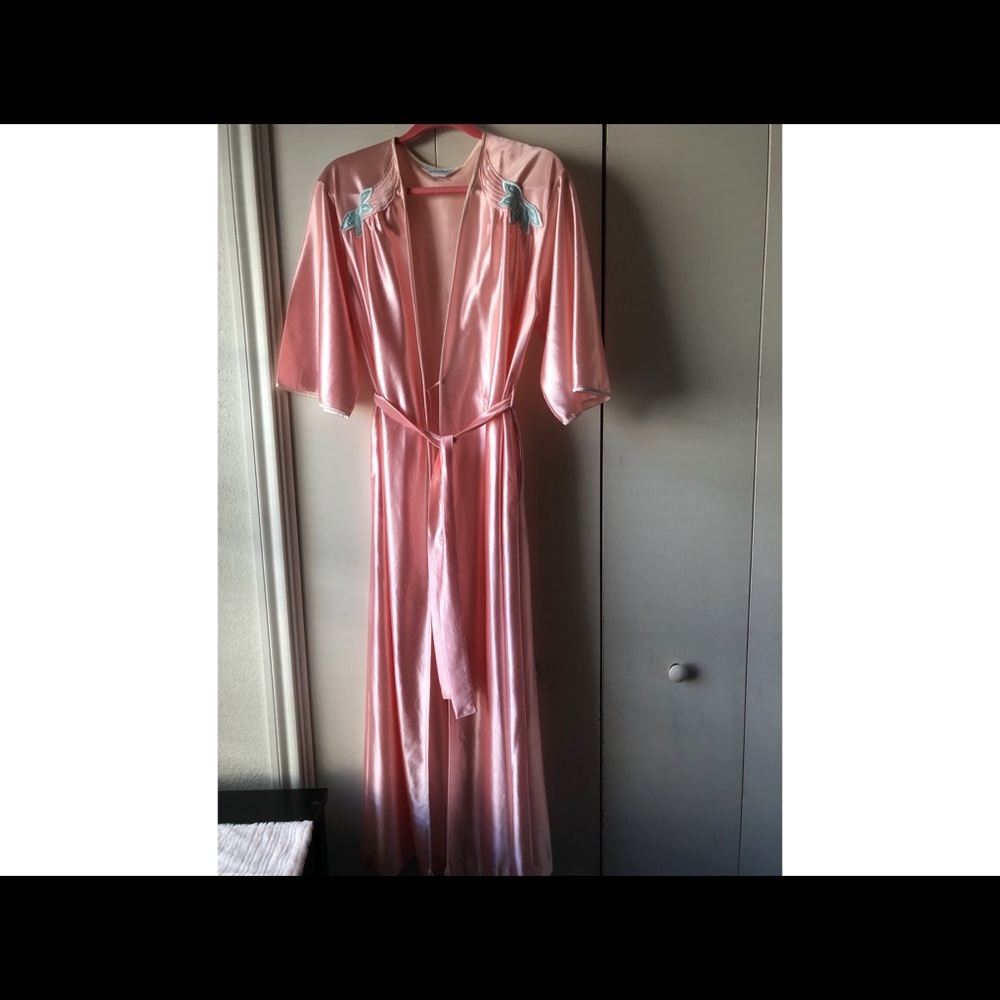 Lorraine Vintage Robe,sz petite,pink